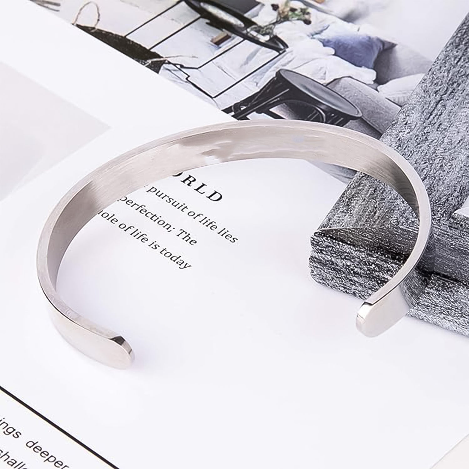Luna Band Sleek Silver Kada Luna Band Sleek Silver Kada